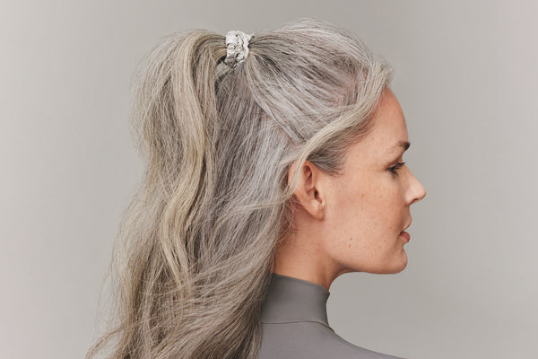 Back to Basics Silver Skinny Scrunchies