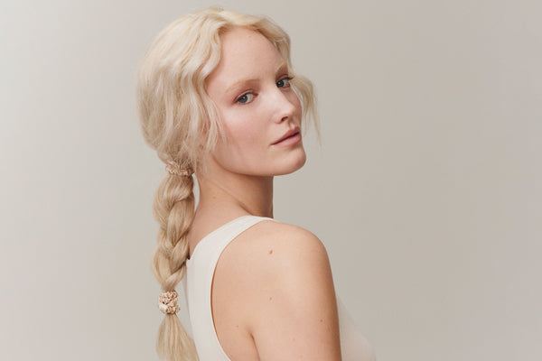 Back to Basics Blonde Skinny Scrunchies