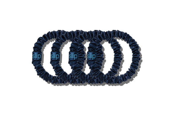 Back to School Navy Skinny Scrunchies