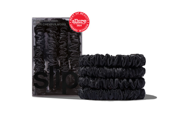 Back to Basics Black Skinny Scrunchies
